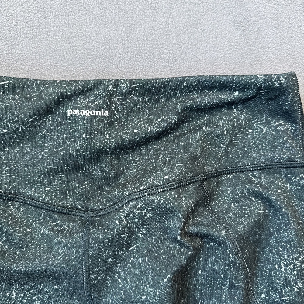 Patagonia Centered Tights Womens Medium Green Speckle Stretch Active STY21961 - Picture 7 of 14